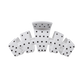 Classic White Polka Dot Party Medium Claw Clip