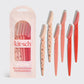 Recycled Plastic Dermaplaners 6pc Set - Cherry Blossom