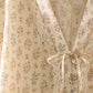 Floral Lace Tie Blouse