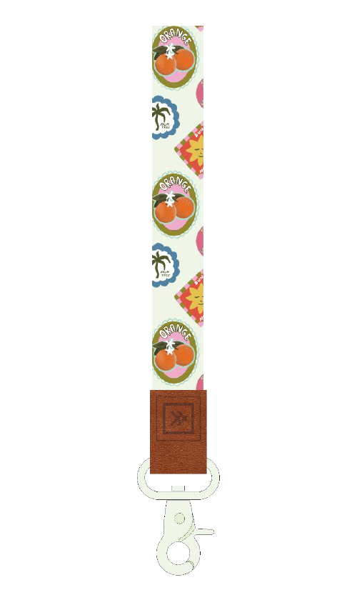 Florida Stamps Wristlet Keychain