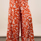 Chloe Printed Wide Leg Long Pants