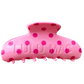 LULU MAC HAIR CLIPS Pink/Hot Pink Dot