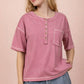 Mineral Washed Oversized Comfy Knit Top