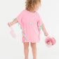 Girls Pink Kaftan Cover-Up