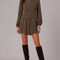 Leopard Print Long Sleeve Romper