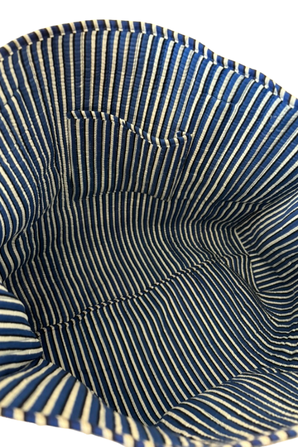 Sasha Blue and White Floral Tote Bag