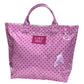 LULU MAC -TOTE BAG LIGHT PINK/HOT PINK DOT