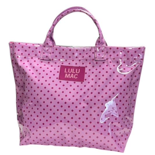 LULU MAC -TOTE BAG LIGHT PINK/HOT PINK DOT
