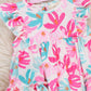 Ruffle Bubble Romper - Hibiscus