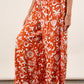 Chloe Printed Wide Leg Long Pants
