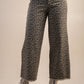 Leopard Printed Marine Straight Pants