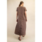 MINERAL WASHED COTTON MAXI DRESS