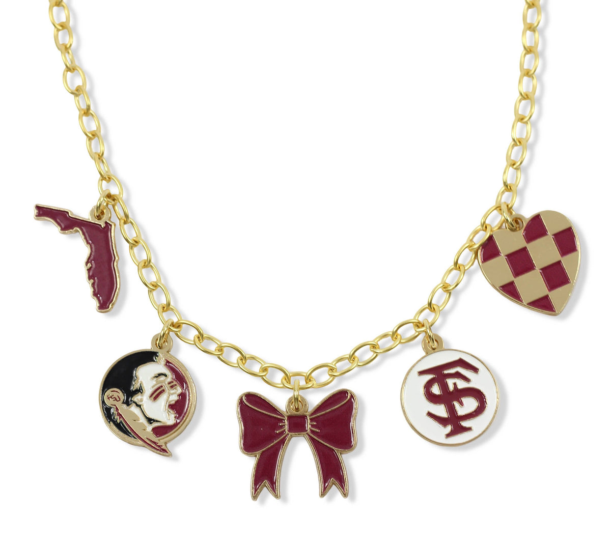 Gameday Charm Necklace - Florida State Seminoles