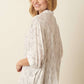 GAUZE BUBBLE DOLMAN SLEEVE BLOUSE
