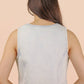 JEAN Acid Washed Denim Front Tie Vest
