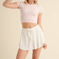 Bow Print Crewneck Baby Tee