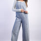 Frayed Denim Jumpsuit