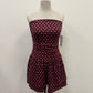 Polka Dot Strapless Romper