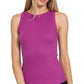 Ribbed Boat Neck Tank Top