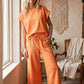 Scuba Contrast Stitch Lounge Set