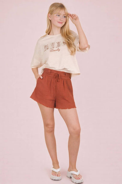 Julia Shorts W/ Front Tie