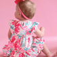 Ruffle Bubble Romper - Hibiscus