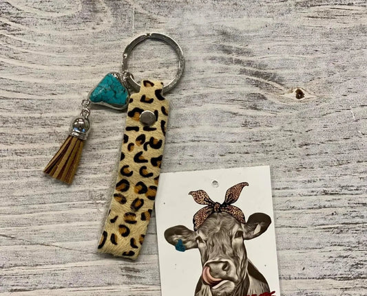 Cowhide Keychain - The Salty Mare