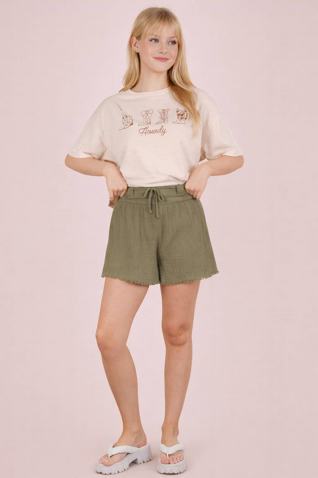 Julia Shorts W/ Front Tie
