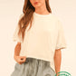 ECO Oversized Crop Comfy Knit Top