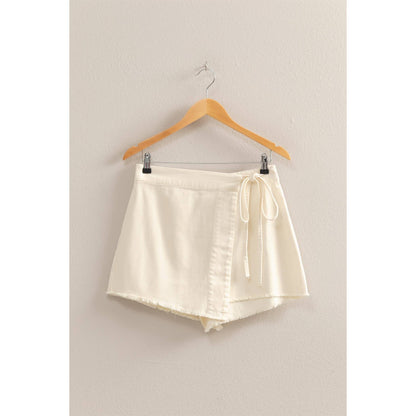 Self-Tie Waist Trendy Skort