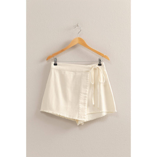 Self-Tie Waist Trendy Skort