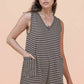 Striped Knit Romper