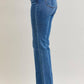 High Waisted Bootcut Double Button WB & Fray Hem