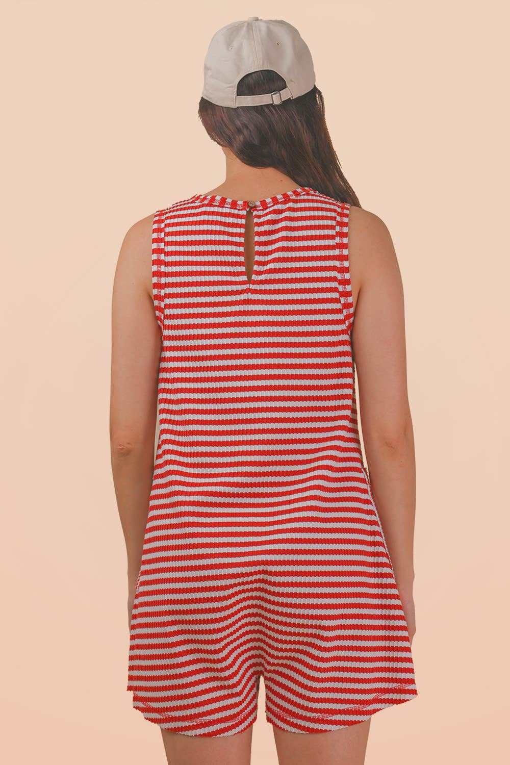 Striped Knit Romper