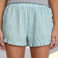 Striped Ruffled Hem Shorts