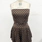 Polka Dot Strapless Romper