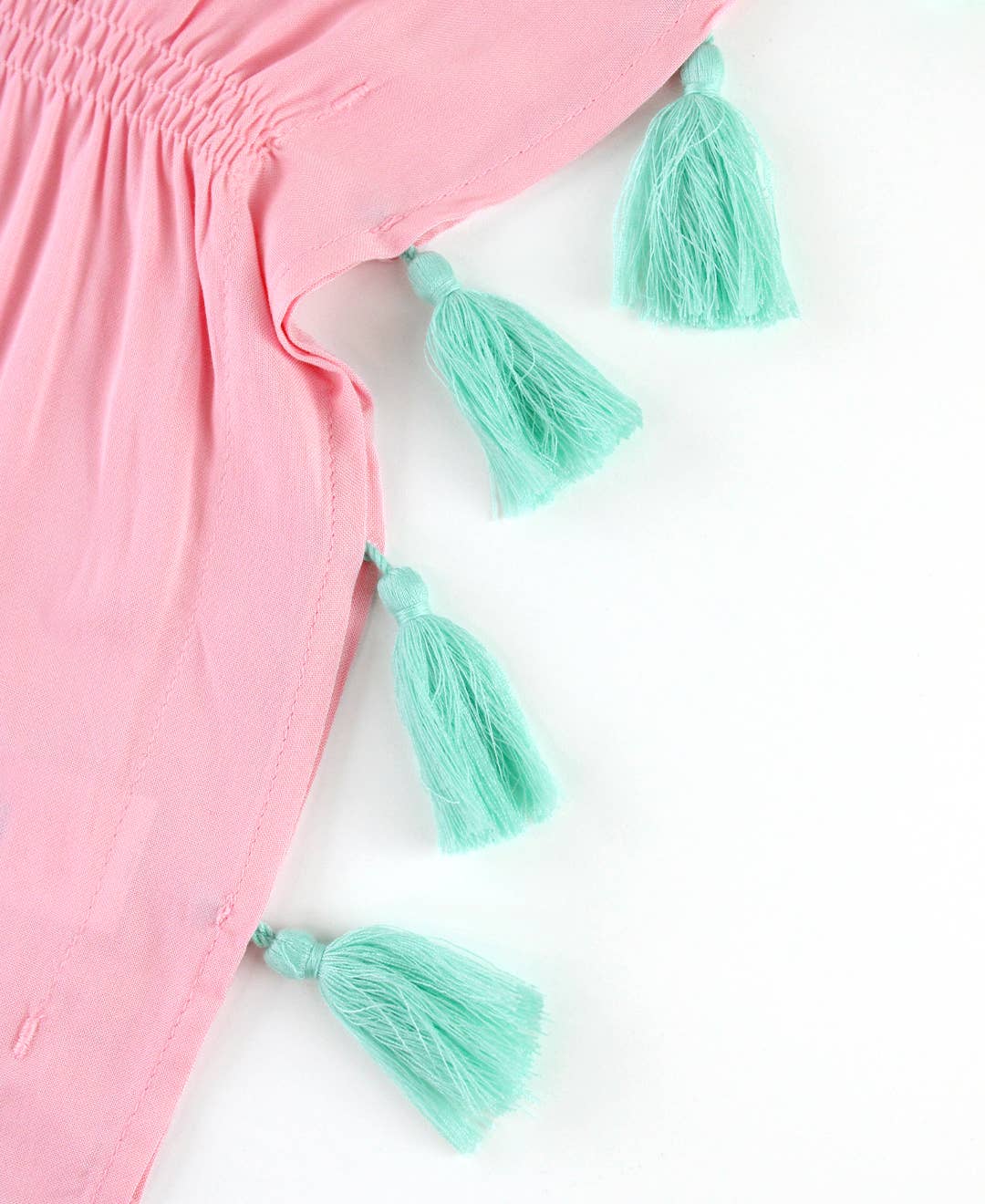 Girls Pink Kaftan Cover-Up
