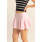 Biana Mid Rise Pleated Mini Skort