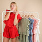 Ruffled Top & Shorts Set