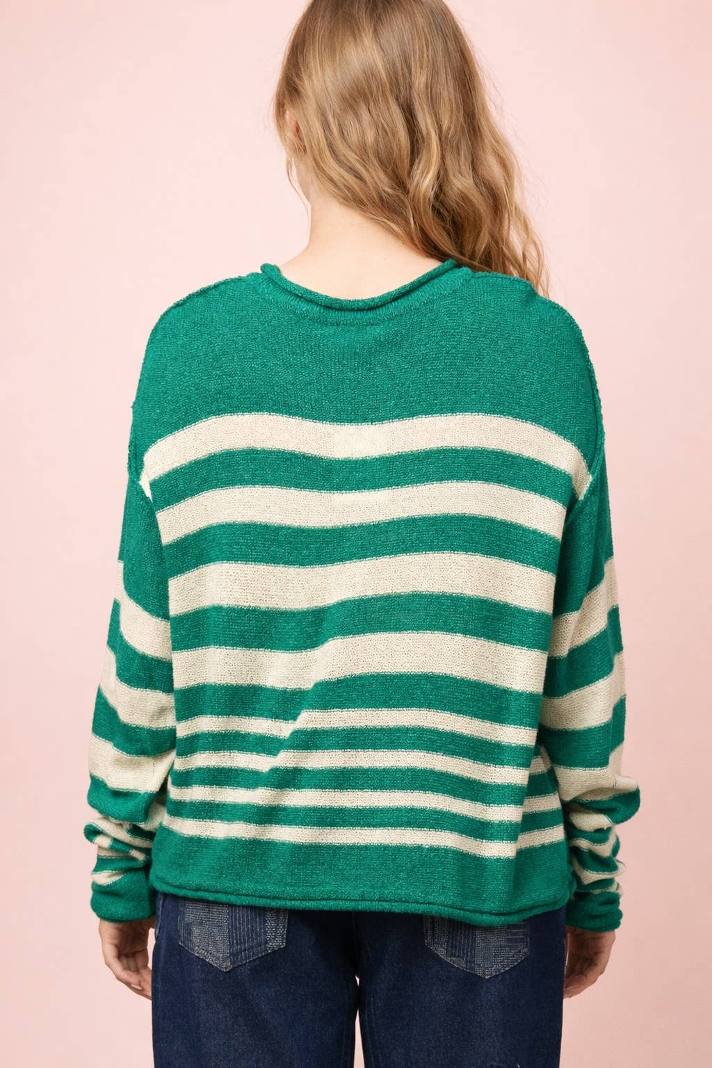 Striped Oversized Knit Sweater