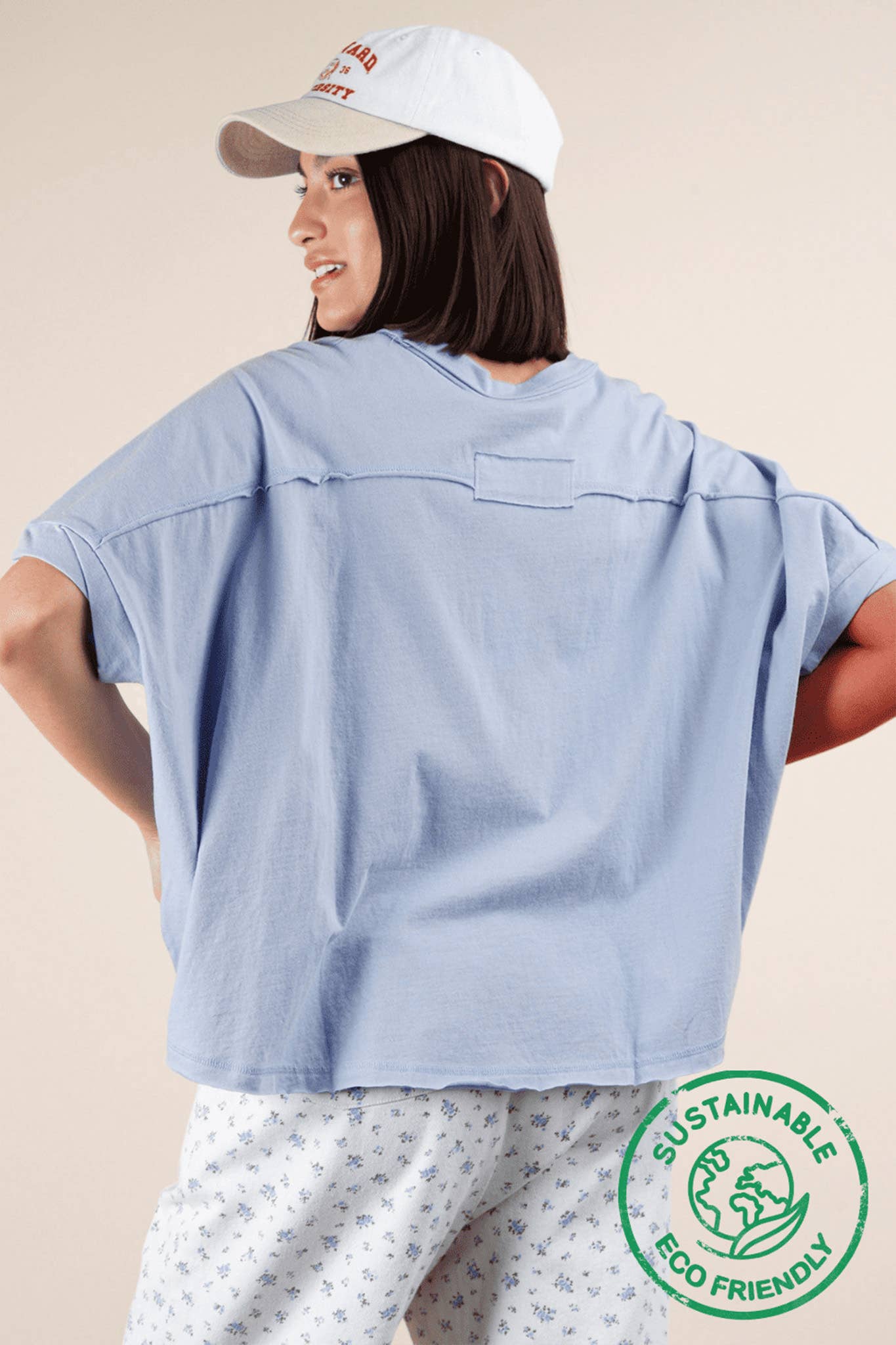 ECO Oversized Crop Comfy Knit Top