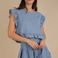 Ruffled Top & Shorts Set