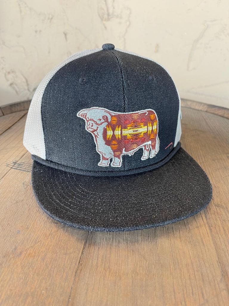 Lazy J Apache Hereford Bull Hat - The Salty Mare
