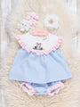 Bunny Vintage Embroidered Poplin Bloomers Outfit