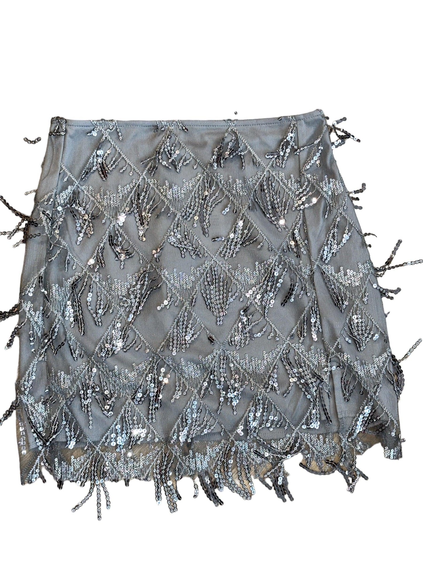 Sparkle Sequin Fringe Mini Skirt - The Salty Mare