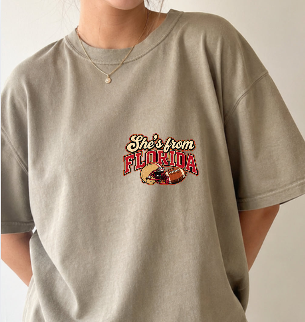 She's From Florida Tee - Noles