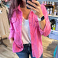 Pink Cadillac Corduroy Shacket - The Salty Mare
