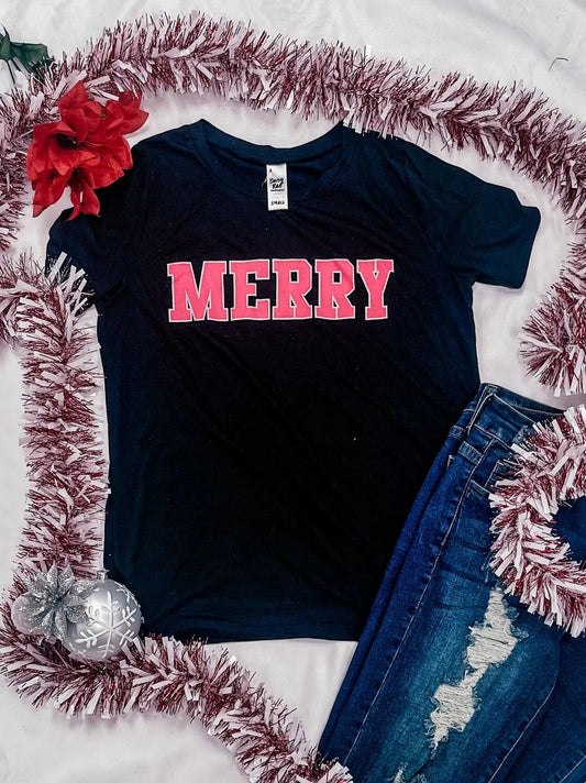 Merry Crewneck Tee - The Salty Mare