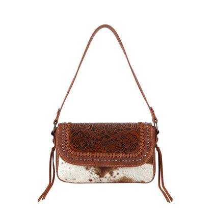 Trinity Ranch Hair On Vintage Tooled Bag - The Salty Mare