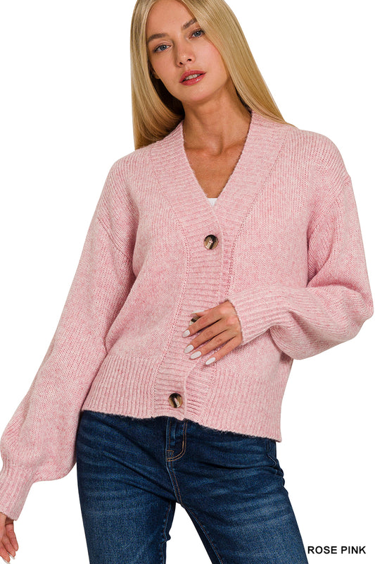 Becky Button Front Sweater - The Salty Mare